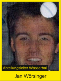Abteilungsleiter Wasserball. Jan Wörsinger